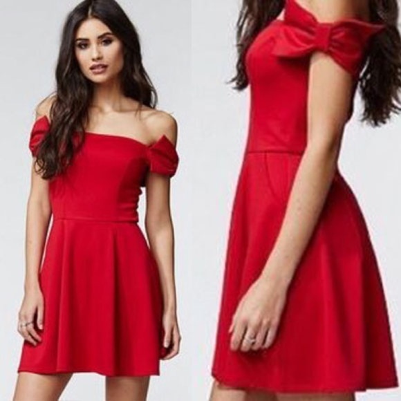 Kendall & Kylie  Skater Dress In Red M - Picture 1 of 6